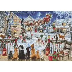 Luca-S Pets on the Porch Counted Cross Stitch Kit