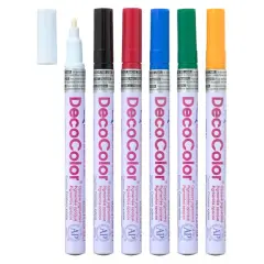 DecoColor&trade; Glossy Oil Base Paint Marker, Fine Point