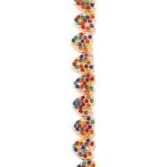 Multicolor Studded Heart Beads, 8mm by Bead Landing&trade;