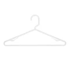 Woolite&reg; White Plastic Hangers, 6ct.