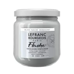 Lefranc & Bourgeois Flashe&reg; Matte Artist's Color, 400mL Iridescent Pearl White