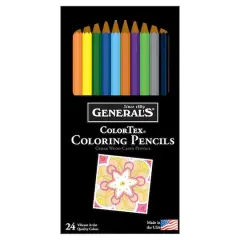 General's&reg; Color-Tex&reg; 24 Color Pencil Set