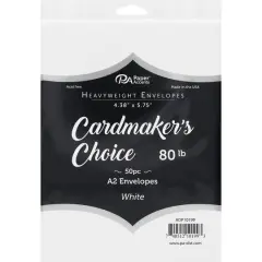 PA Paper&trade; Accents Cardmaker's Choice A2 White Heavyweight Envelopes, 50ct.