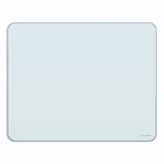 U Brands Frameless White Frosted Magnetic Cubicle/Wall Glass Dry-Erase Board, 20" x 16"