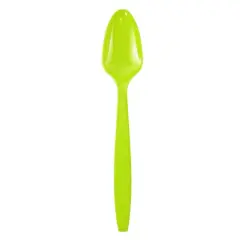 JAM Paper Plastic Spoons, 100ct. Lime Green