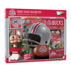 College Team Retro Series 500 Piece Puzzle Ohio State Buckeyes