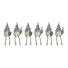 5.5" Pine Tree Gnome Shelf Sitter Figurine Set