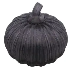 4.5" Black Glass Pumpkin by Ashland&reg;