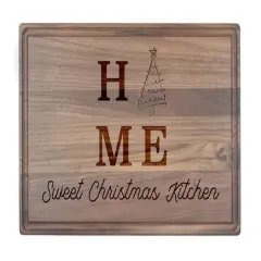 17" x 11" Sweet Christmas Kitchen Walnut Cutting Board