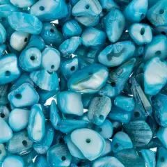 John Bead Natural Stone Chip Beads, 100g Aquamarine