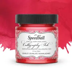 Speedball&reg; 2oz. Scarlet Calligraphy Ink