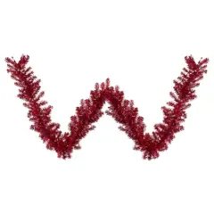 9ft. Metallic Red Christmas Tinsel Garland
