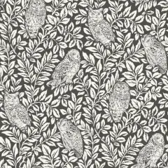 Wallpops Charcoal Sleepy Owls Peel & Stick Wallpaper