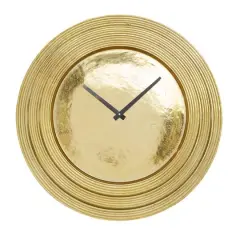 24" Aluminum Coastal Wall Clock Gold
