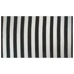 DII&reg; Black & White Stripe Outdoor Rug, 4ft. x 6ft.