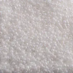 Miyuki&reg; 11/0 Glass Seed Beads, 22g White Pearl AB