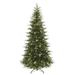 7.5ft. Pre-Lit Calgary Slim Fir Artificial Christmas Tree, Dual-Color LED Lights