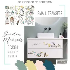 Prima&reg; Re-Design&reg; Garden Marvels D&eacute;cor Transfers