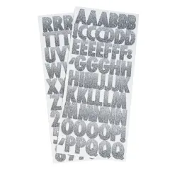 Neutral Ombre Glitter Alphabet Stickers by Recollections&trade;