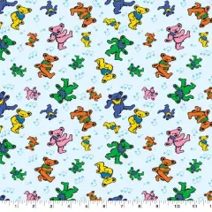 Warner Grateful Dead Bear Tunes Packed Cotton Fabric