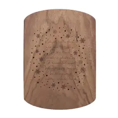 Walking in a Winter Wonderland 11" x 8" Walnut Oval Cutting Board