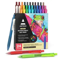 Arteza&reg; Vintage & Bright 0.7mm Retractable Gel Pen Set
