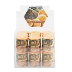 Root Candles Scented 20 Hour Beeswax Blend Votive Candles, 18ct. Tangerine Lemongrass