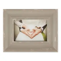 DII&reg; Antique Stone Distressed Farmhouse 4" x 6" Picture Frame