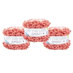 3 Pack Lion Brand&reg; Off the Hook&trade; Ombre Yarn Coral Reef