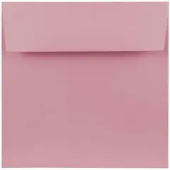 JAM Paper 7.5" x 7.5" Square Premium Invitation Envelopes, 25ct. Baby Pink Pastel