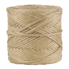 JAM Paper 1/4" x 73yd. Paper Kraft Twine Ivory