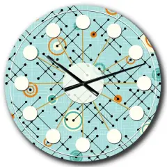 Designart 'Retro Abstract Design Xiv Mid-Century Modern Wall Clock
