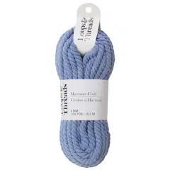 Macram&eacute; Cotton Cord by Loops & Threads&reg;, 50ft. Blue