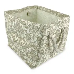DII&reg; Large Rectangle Taupe Damask Paper Bin