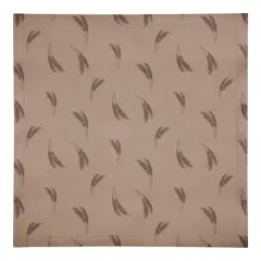 Feather Grass Cotton Twill Napkin Orange and Rust