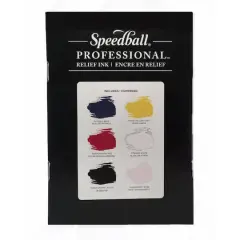 Speedball&reg; Professional&trade; Relief Ink 6 Color Set