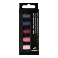 Rembrandt 5 Color Earth Reds Half Stick Soft Pastel Set