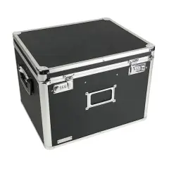 Vaultz Black Locking File Security Box