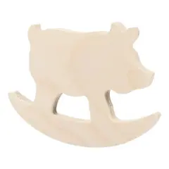 Leisure Arts&reg; 6" Rocking Pig Wood Shape