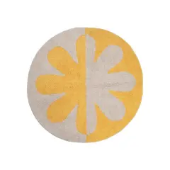 Hello Honey&reg; Cotton Tufted Two-Tone Rug With Flower