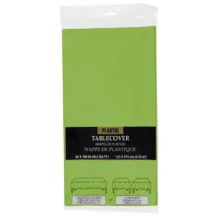 JAM Paper 108" Rectangular Plastic Table Cover Lime Green