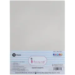 Dress My Craft&reg; 250 Microns A4 Acetate Sheets, 10ct.