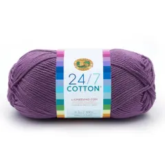 Lion Brand&reg; 24/7 Cotton&reg; Yarn Purple