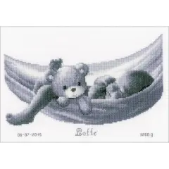 Vervaco Baby in Hammock Birth Record Counted Cross Stitch Kit