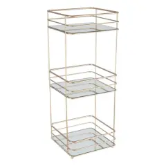 Elle D&eacute;cor Satin Gold 3 Tiered Spa Tower