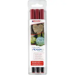 Edding&reg; 1255 Crimson Lake Calligraphy Pen Set