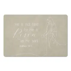 Risen Bible Jesus 6 27" x 18" Floor Mat