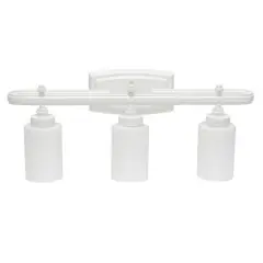 Lalia Home Essentix 23" 3-Light Vanity Fixture White