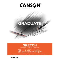Canson&reg; Graduate Foldover Sketch Pad, 9" x 12"