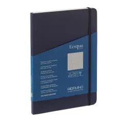 Fabriano&reg; Ecoqua Plus Dotted A5 Fabric-Bound Notebook Navy
